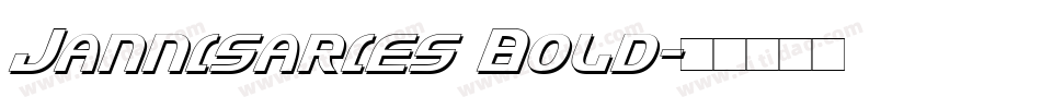 Jannisaries Bold字体转换